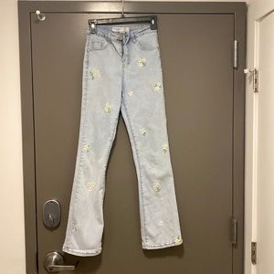 GLAMOROUS BLOOM DENIM floral jeans